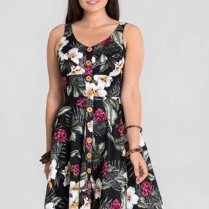 Hell Bunny Tahiti 50s Dress Size M